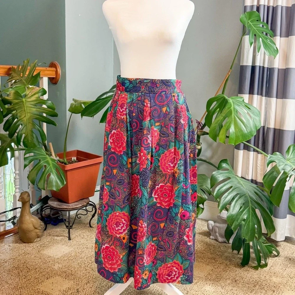 Via Sant Andrea Floral Maxi Skirt - Multicolor